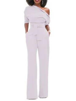Jumpsuits For Women Dressy Pocket High Waist Solid Color One Shoulder Elegant Xmas Party Christmas Street Regular Fit Half Sleeve Black Blue Yellow S M L Fall Winter Summer 37 Jumpsuits For Women Dressy Pocket High Waist Solid Color One Shoulder Elegant Xmas Party Christmas Street Regular Fit Half Sleeve Black Blue Yellow S M L Fall Winter Summer -Cheap Women Clothing Store agrccz1666854275144