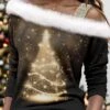Women's Shirt Blouse Christmas Shirt Black Christmas Tree Print Long Sleeve Party Christmas Casual Festival / Holiday Fur Collar Regular Fit Fall & Winter 2 Women's Shirt Blouse Christmas Shirt Black Christmas Tree Print Long Sleeve Party Christmas Casual Festival / Holiday Fur Collar Regular Fit Fall & Winter -Cheap Women Clothing Store amqqkz1697454223720