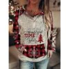 Women's Christmas Shirt Red Plaid Christmas Tree Snowflake Button Front Pocket Long Sleeve Christmas Casual Basic Christmas Hoodie Regular Fit 1 Women's Christmas Shirt Red Plaid Christmas Tree Snowflake Button Front Pocket Long Sleeve Christmas Casual Basic Christmas Hoodie Regular Fit -Cheap Women Clothing Store bgtwsi1667795778296