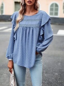 Women's Tube Top Eyelet Top Black White Blue Abstract Dandelion Oktoberfest Beer Backless Cut Out Flowing Tunic Long Sleeve Christmas Hawaiian Tunic Elegant High Neck Plus Size Floral Butterfly Boho -Cheap Women Clothing Store deqcsi1697624988396