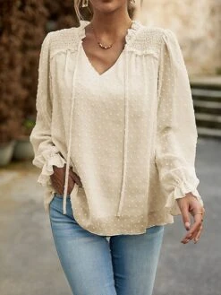 Women's Wrap Crop Top Black White Pink Ugly Christmas Print Long Sleeve Work Modern Boat Neck V Neck Form Fit Butterfly Fleece Lined Bell Sleeve Spring & Summer 10 Women's Wrap Crop Top Black White Pink Ugly Christmas Print Long Sleeve Work Modern Boat Neck V Neck Form Fit Butterfly Fleece Lined Bell Sleeve Spring & Summer -Cheap Women Clothing Store dirjrf1697623454515