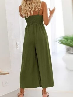 Women's Jumpsuit Cut Out Solid Color Crew Neck Casual Xmas Daily Weekend Christmas Wide Leg Regular Fit Sleeveless Camisole Red Green S M L Summer 11 Women's Jumpsuit Cut Out Solid Color Crew Neck Casual Xmas Daily Weekend Christmas Wide Leg Regular Fit Sleeveless Camisole Red Green S M L Summer -Cheap Women Clothing Store drpwoj1686908893394