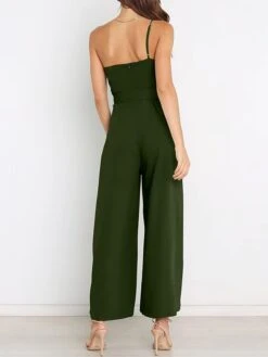 Women's Jumpsuit Pocket High Waist Solid Color One Shoulder Elegant Party Christmas Regular Fit Sleeveless Yellow Army Green Red S M L Fall 32 Women's Jumpsuit Pocket High Waist Solid Color One Shoulder Elegant Party Christmas Regular Fit Sleeveless Yellow Army Green Red S M L Fall -Cheap Women Clothing Store fiytqy1697018361323