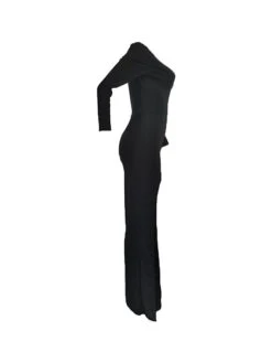 Women's Jumpsuit Split Solid Color V Neck Streetwear Xmas Party Christmas Going Out Regular Fit Long Sleeve Green Red White S M L Winter -Cheap Women Clothing Store florcj1663059049006