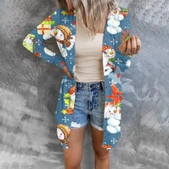 Women's Shirt Blouse Shrugs Christmas Shirt Black White Light Green Snowman Christmas Tree Snowflake Print Long Sleeve Christmas Weekend Streetwear Casual V Neck Regular Fit 30 Women's Shirt Blouse Shrugs Christmas Shirt Black White Light Green Snowman Christmas Tree Snowflake Print Long Sleeve Christmas Weekend Streetwear Casual V Neck Regular Fit -Cheap Women Clothing Store gespee1636615897502