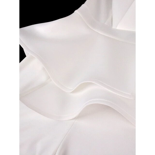 Women's Jumpsuit Solid Color One Shoulder Elegant Wedding Cocktail Party Christmas Regular Fit Long Sleeve Black White S M L Spring 17 Women's Jumpsuit Solid Color One Shoulder Elegant Wedding Cocktail Party Christmas Regular Fit Long Sleeve Black White S M L Spring - Image 15