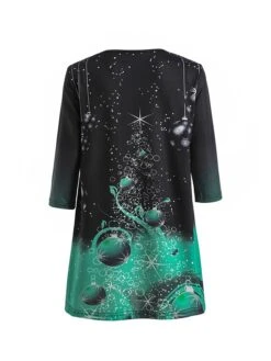 Women's T Shirt Tee Tunic Green Black Blue Graphic Christmas Tree Print Long Sleeve Christmas Weekend Christmas Round Neck Long 3D Printed Painting S 33 Women's T Shirt Tee Tunic Green Black Blue Graphic Christmas Tree Print Long Sleeve Christmas Weekend Christmas Round Neck Long 3D Printed Painting S -Cheap Women Clothing Store hgyoei1632734702507