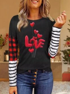 Women's Shirt Christmas Shirt Leopard Yellow Pink Color Block Print Deer Print Long Sleeve Christmas Casual Daily Casual Round Neck Regular Fit 19 Women's Shirt Christmas Shirt Leopard Yellow Pink Color Block Print Deer Print Long Sleeve Christmas Casual Daily Casual Round Neck Regular Fit -Cheap Women Clothing Store hzpgbk1669622359004