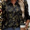 Women's Blouse Christmas Shirt Black Red Green Graphic Button Print Long Sleeve Christmas Casual Festival / Holiday Shirt Collar Regular Fit Spring &Fall 1 Women's Blouse Christmas Shirt Black Red Green Graphic Button Print Long Sleeve Christmas Casual Festival / Holiday Shirt Collar Regular Fit Spring &Fall -Cheap Women Clothing Store iecqrb1697454615872