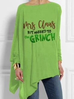 Women's Shirt Christmas Shirt Black Red Green Santa Claus Ugly Christmas Monster Print Long Sleeve Christmas Casual Holiday Casual Round Neck Loose Fit 7 Women's Shirt Christmas Shirt Black Red Green Santa Claus Ugly Christmas Monster Print Long Sleeve Christmas Casual Holiday Casual Round Neck Loose Fit -Cheap Women Clothing Store iexedr1669622151811