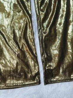 Women's Jumpsuit High Christmas Waist Solid Color V Neck Streetwear Party Xmas Street Regular Fit Long Sleeve Gold Green S M L Fall -Cheap Women Clothing Store jyxhnb1695281853398