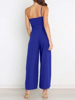 Women's Jumpsuit Pocket High Waist Solid Color One Shoulder Elegant Party Christmas Regular Fit Sleeveless Yellow Army Green Red S M L Fall 38 Women's Jumpsuit Pocket High Waist Solid Color One Shoulder Elegant Party Christmas Regular Fit Sleeveless Yellow Army Green Red S M L Fall -Cheap Women Clothing Store khmrgs1697018380980