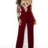 Women's Jumpsuit Lace Embroidered Floral Off Shoulder Elegant Xmas Wedding Party Christmas Regular Fit Long Sleeve Black Wine Blue S M L Fall -Cheap Women Clothing Store kmwhoh1665308191591
