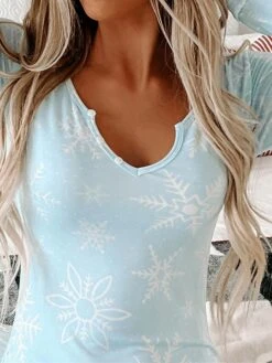 Women's Jumpsuit Print Plaid V Neck Active Home Christmas Regular Fit Long Sleeve BKAO011 BKAO008 BKAO009 S M L Fall -Cheap Women Clothing Store lbqokv1697457130222