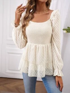 Women's Tube Top Eyelet Top 2 Pieces Outfits Velvet Black Red Green Portrait Ugly Christmas Everything Is Fine Sequins Cut Out Asymmetric Long Sleeve Christmas Sports New Year Metallic Hot Modern -Cheap Women Clothing Store owoqpl1697624993200