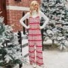 Cross-border Supply 2020 New European And American Women's Autumn And Winter Christmas Bib Loose Christmas Snowflake Jumpsuit Women -Cheap Women Clothing Store pmoery1636096445896