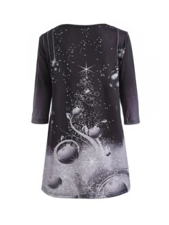 Women's T Shirt Tee Tunic Green Black Blue Graphic Christmas Tree Print Long Sleeve Christmas Weekend Christmas Round Neck Long 3D Printed Painting S 27 Women's T Shirt Tee Tunic Green Black Blue Graphic Christmas Tree Print Long Sleeve Christmas Weekend Christmas Round Neck Long 3D Printed Painting S -Cheap Women Clothing Store qhsiqp1632734698942