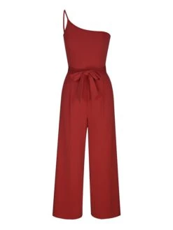 Women's Jumpsuit Pocket High Waist Solid Color One Shoulder Elegant Party Christmas Regular Fit Sleeveless Yellow Army Green Red S M L Fall 29 Women's Jumpsuit Pocket High Waist Solid Color One Shoulder Elegant Party Christmas Regular Fit Sleeveless Yellow Army Green Red S M L Fall -Cheap Women Clothing Store rhutha1697018352688