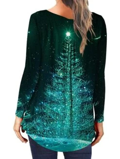 Women's Shirt Christmas Shirt Black Yellow Red Christmas Tree Button Flowing Tunic Print Long Sleeve Christmas Weekend Streetwear Print Christmas Round Neck Regular Fit 13 Women's Shirt Christmas Shirt Black Yellow Red Christmas Tree Button Flowing Tunic Print Long Sleeve Christmas Weekend Streetwear Print Christmas Round Neck Regular Fit -Cheap Women Clothing Store swduke1666257038373