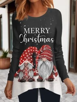 Women's T Shirt Tee Christmas Shirt Black Wine Red Butterfly Christmas Tree Reindeer Flowing Tunic Print Long Sleeve Party Christmas Weekend Festival / Holiday Round Neck Regular Fit Painting Spring 9 Women's T Shirt Tee Christmas Shirt Black Wine Red Butterfly Christmas Tree Reindeer Flowing Tunic Print Long Sleeve Party Christmas Weekend Festival / Holiday Round Neck Regular Fit Painting Spring -Cheap Women Clothing Store tjwqgo1697621853366