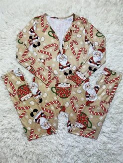 Women's Jumpsuit Print Geometric V Neck Active Xmas Home Christmas Regular Fit Long Sleeve White-1 Blue-3 Khaki-7 S M L Fall -Cheap Women Clothing Store udjihj1695792464564