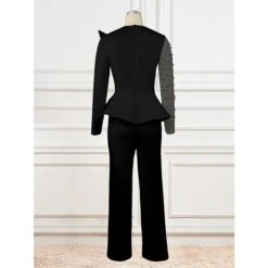 Women's Jumpsuit Solid Color One Shoulder Elegant Wedding Cocktail Party Christmas Regular Fit Long Sleeve Black White S M L Spring 30 Women's Jumpsuit Solid Color One Shoulder Elegant Wedding Cocktail Party Christmas Regular Fit Long Sleeve Black White S M L Spring -Cheap Women Clothing Store vbivvz1676873578417