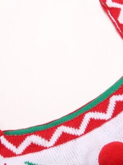 Women's Overall Pocket Print Geometric Square Neck Holiday Christmas Daily Xmas Regular Fit Sleeveless Red Green S M L Fall -Cheap Women Clothing Store vialbr1695347198905