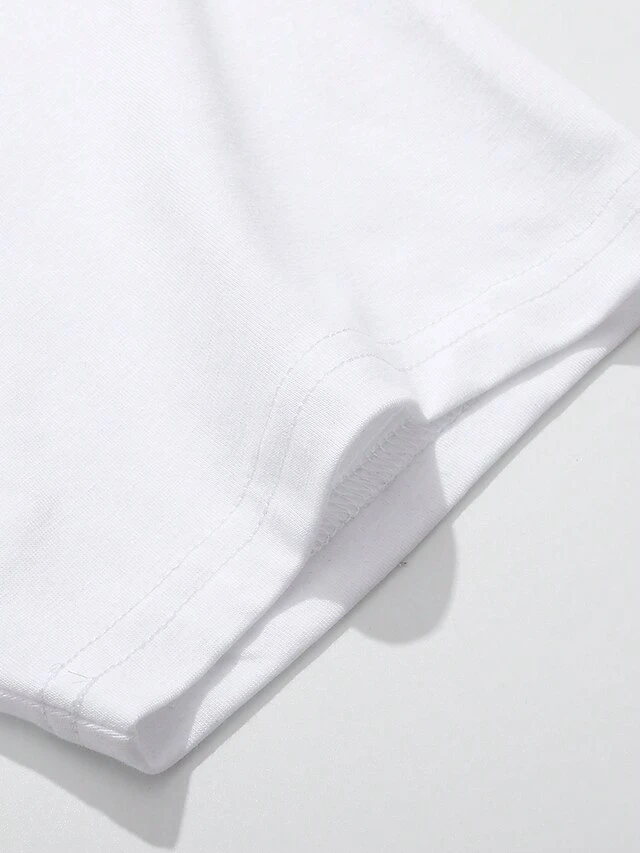 Women's T Shirt Tee Christmas Shirt White Letter Santa Claus Print Short Sleeve Christmas Weekend Festival / Holiday Christmas Round Neck Regular Fit Painting Summer 6 Women's T Shirt Tee Christmas Shirt White Letter Santa Claus Print Short Sleeve Christmas Weekend Festival / Holiday Christmas Round Neck Regular Fit Painting Summer - Image 4