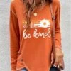 Women's T Shirt Tee Christmas Shirt Orange Floral Letter Print Long Sleeve Holiday Weekend Basic Christmas Round Neck Regular Fit Floral Painting Spring &Fall 1 Women's T Shirt Tee Christmas Shirt Orange Floral Letter Print Long Sleeve Holiday Weekend Basic Christmas Round Neck Regular Fit Floral Painting Spring &Fall -Cheap Women Clothing Store wkbmcy1693908110763