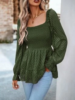 Women's Tube Top Eyelet Top 2 Pieces Outfits Velvet Black Red Green Portrait Ugly Christmas Everything Is Fine Sequins Cut Out Asymmetric Long Sleeve Christmas Sports New Year Metallic Hot Modern