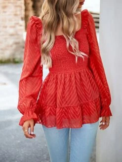 Women's Tube Top Eyelet Top 2 Pieces Outfits Velvet Black Red Green Portrait Ugly Christmas Everything Is Fine Sequins Cut Out Asymmetric Long Sleeve Christmas Sports New Year Metallic Hot Modern -Cheap Women Clothing Store ycnjtp1697624992060