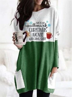 Women's Shirt Christmas Shirt Red Blue Green Cat Santa Claus Snowflake Pocket Print Long Sleeve Christmas Weekend Streetwear Christmas Round Neck Regular Fit Spring Fall 15 Women's Shirt Christmas Shirt Red Blue Green Cat Santa Claus Snowflake Pocket Print Long Sleeve Christmas Weekend Streetwear Christmas Round Neck Regular Fit Spring Fall -Cheap Women Clothing Store ywmvht1665657724526