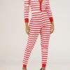 Women's Jumpsuit Button Print Striped V Neck Streetwear Christmas Street Xmas Regular Fit Long Sleeve Pink Red Blue S M L Fall 2 Women's Jumpsuit Button Print Striped V Neck Streetwear Christmas Street Xmas Regular Fit Long Sleeve Pink Red Blue S M L Fall -Cheap Women Clothing Store yyjuvy1695792376825