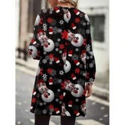 Women's Shirt Shrugs Christmas Shirt Christmas Tree Red Snowman Black Snowman Santa Claus Snowman Christmas Tree Print Long Sleeve Christmas Casual Streetwear V Neck 21 Women's Shirt Shrugs Christmas Shirt Christmas Tree Red Snowman Black Snowman Santa Claus Snowman Christmas Tree Print Long Sleeve Christmas Casual Streetwear V Neck -Cheap Women Clothing Store zzyxav1665374394779